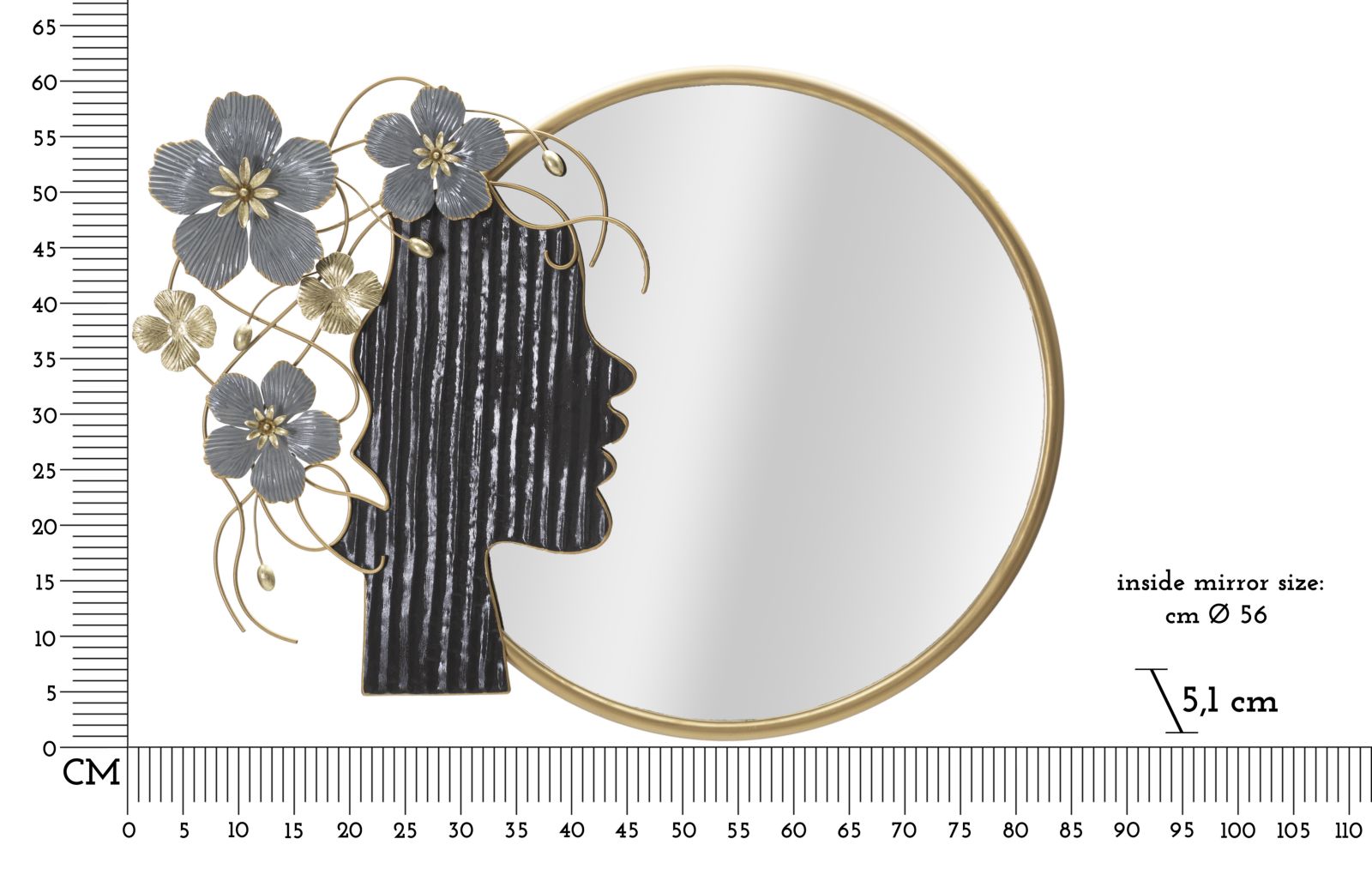 Falitükör Woman 81,9x7x61 cm