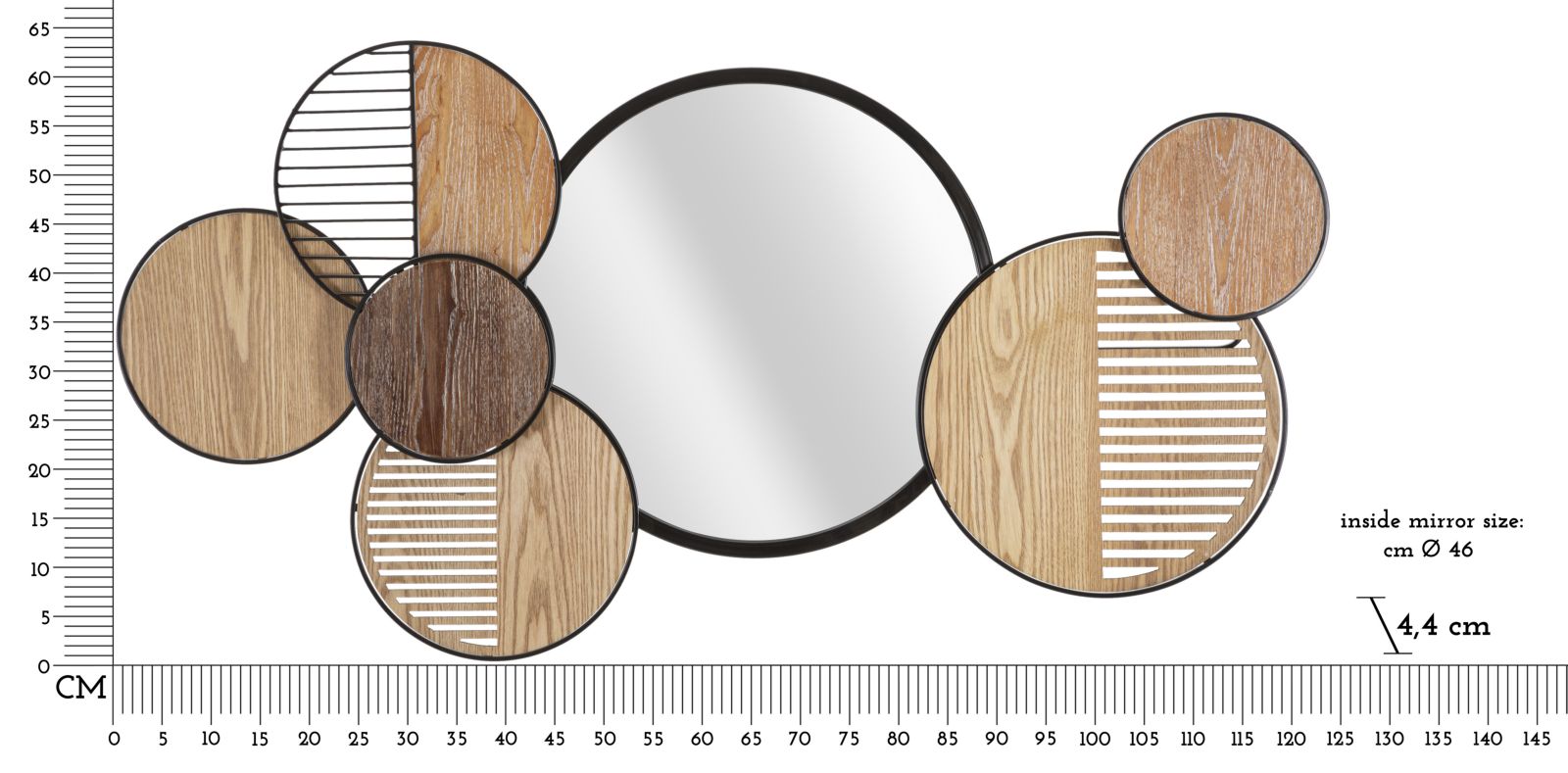Falitörölő Woody 123,2x4,4x63,5 cm Falitörölő Woody 123,2x4,4x63,5 cm