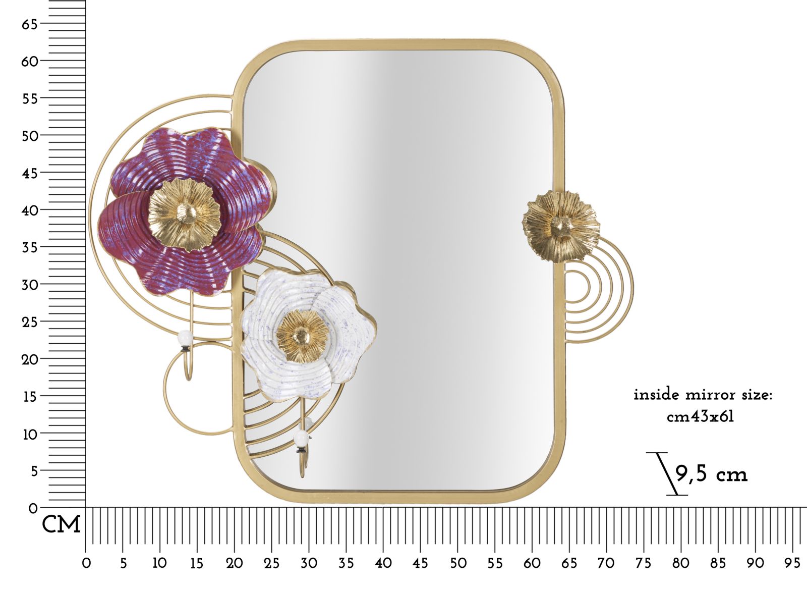 Falitörökös Lovis 75x9,5x64,1 cm Falitörökös Lovis 75x9,5x64,1 cm