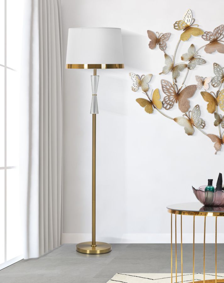 Álló Lámpa Cristal Ø 40x153 cm Álló Lámpa Cristal Ø 40x153 cm