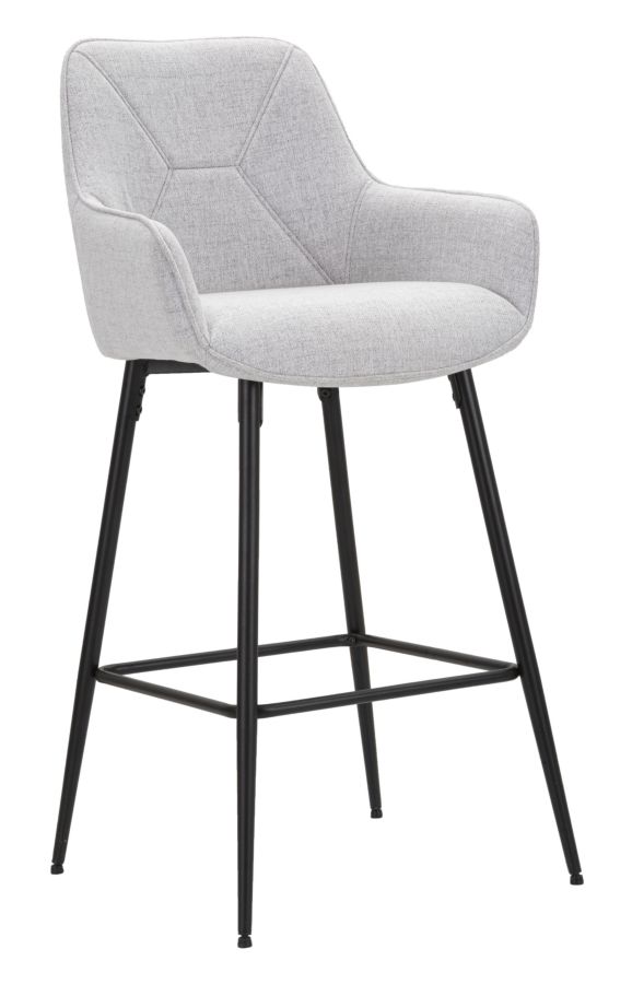 Bárszék Szürke 2 db 55x55x109 cm Bárszék Szürke 2 Db 55x55x109 cm