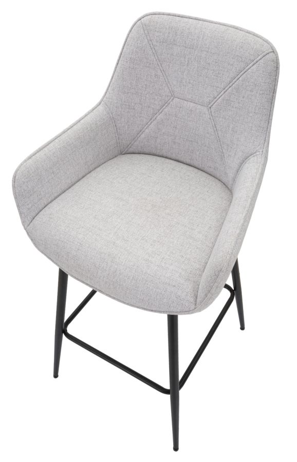 Bárszék Szürke 2 db 55x55x109 cm Bárszék Szürke 2 Db 55x55x109 cm