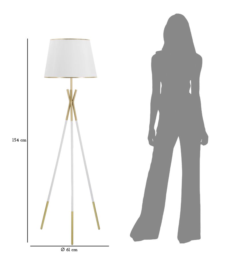 Álló Lámpa Triply Ø 61x154 cm Álló Lámpa Triply Ø 61x154 cm