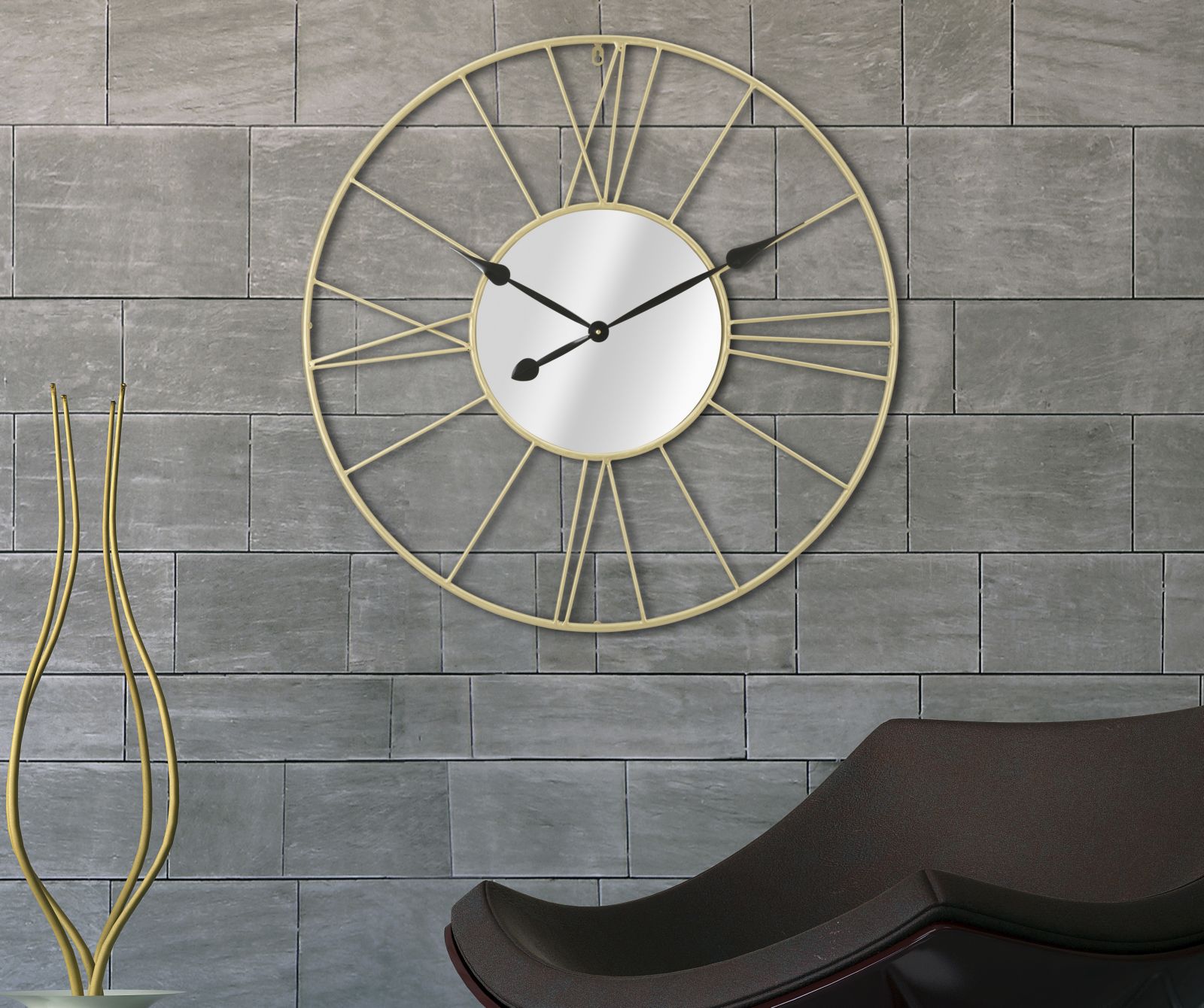 Falóra Tükrövel Glam Stick Ø 80x6 cm Falóra Tükrövel Glam Stick Ø 80x6 cm