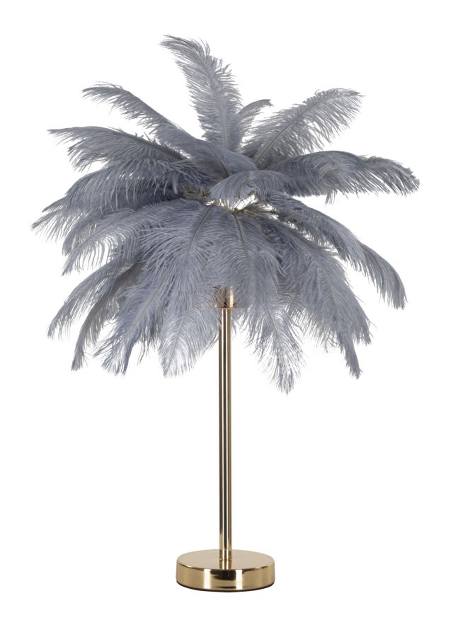 Asztali Lámpa Palm Szürke Ø 55x60 cm Asztali Lámpa Palm Szürke Ø 55x60 cm