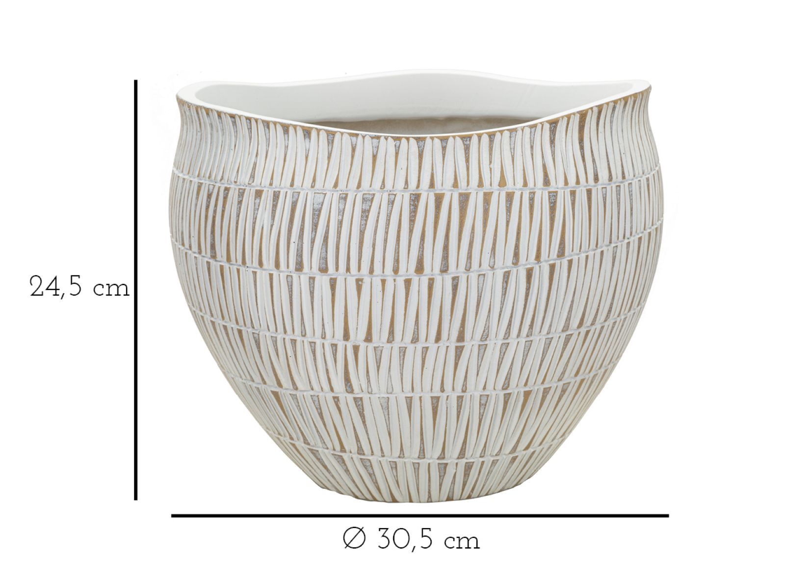Cachepot Stiky Ø 30,5x24,5 cm Cachepot Stiky Ø 30,5x24,5 cm
