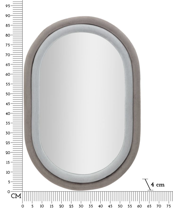 Falitörökös Antony Szürke bársony 60x4x90 cm Falitörökös Antony Szürke bársony 60x4x90 cm
