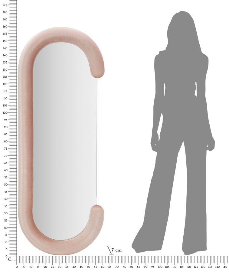 Falitörölök Chantal Rózsaszín bársony 60x7x160 cm Falitörölök Chantal Rózsaszín bársony 60x7x160 cm