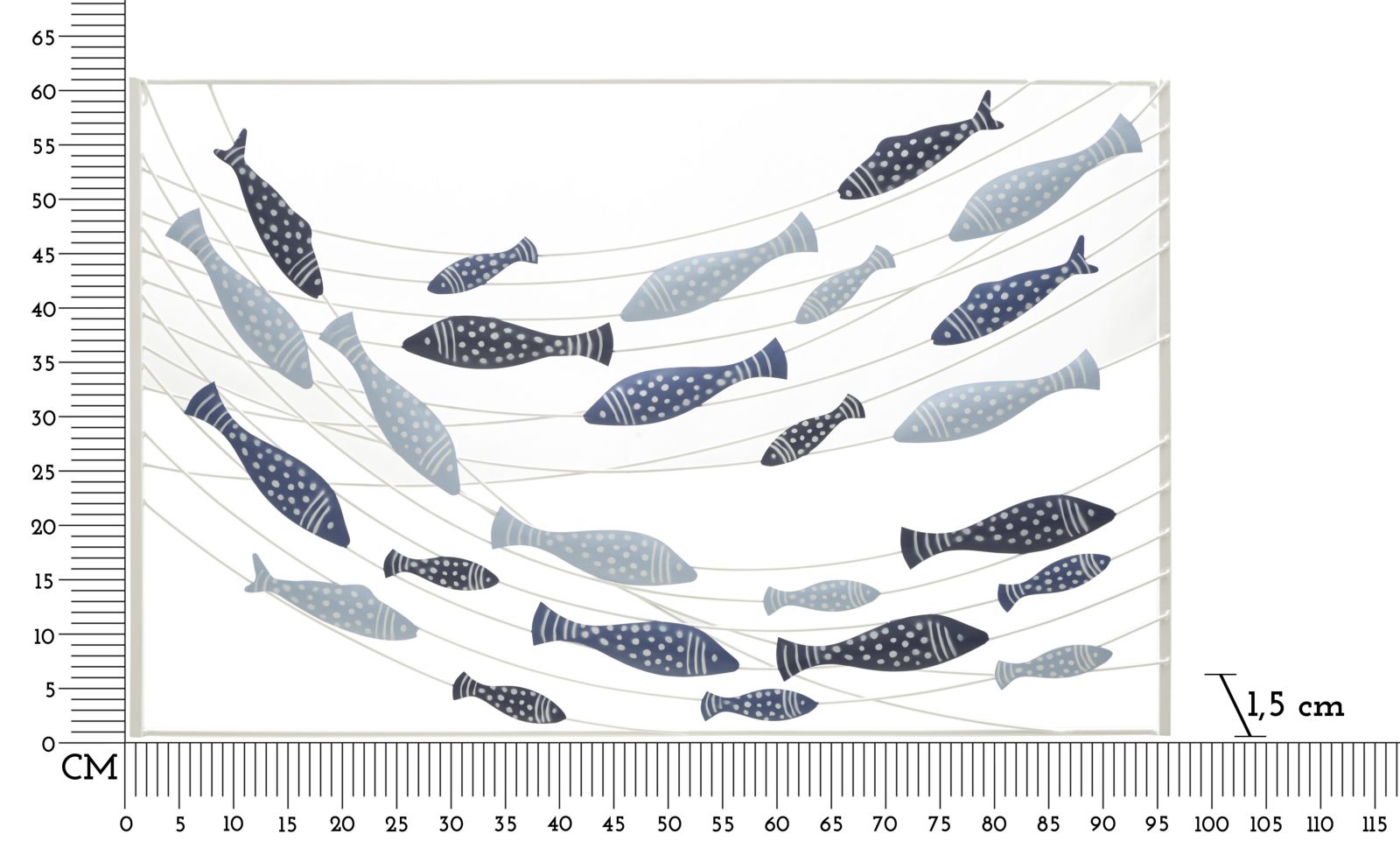 Falpanel Hal 96,5x1,5x61 cm