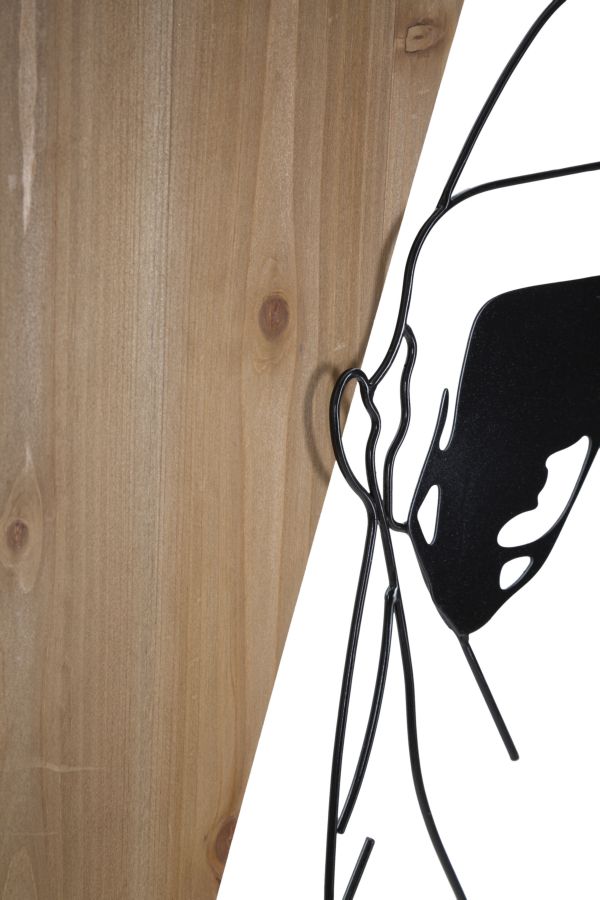 Falpanel Csík -B- Vas És Fa 50x2x90 cm