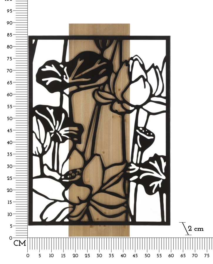 Falpanel Lotus Vas És Fa 60x2x90 cm
