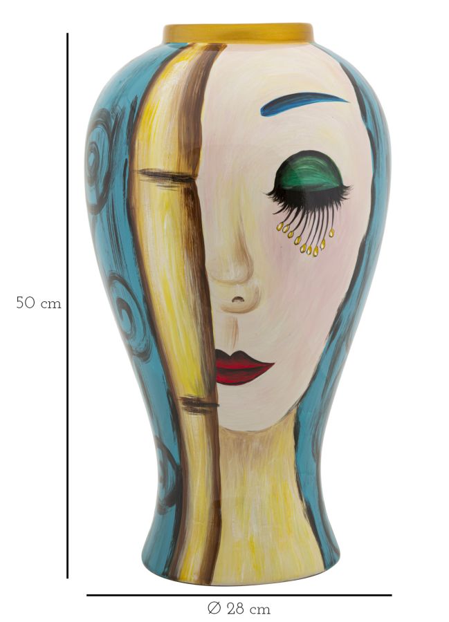 Váza Művészeti Arc Ø 28x50 cm Váza Művészeti Arc Ø 28x50 cm