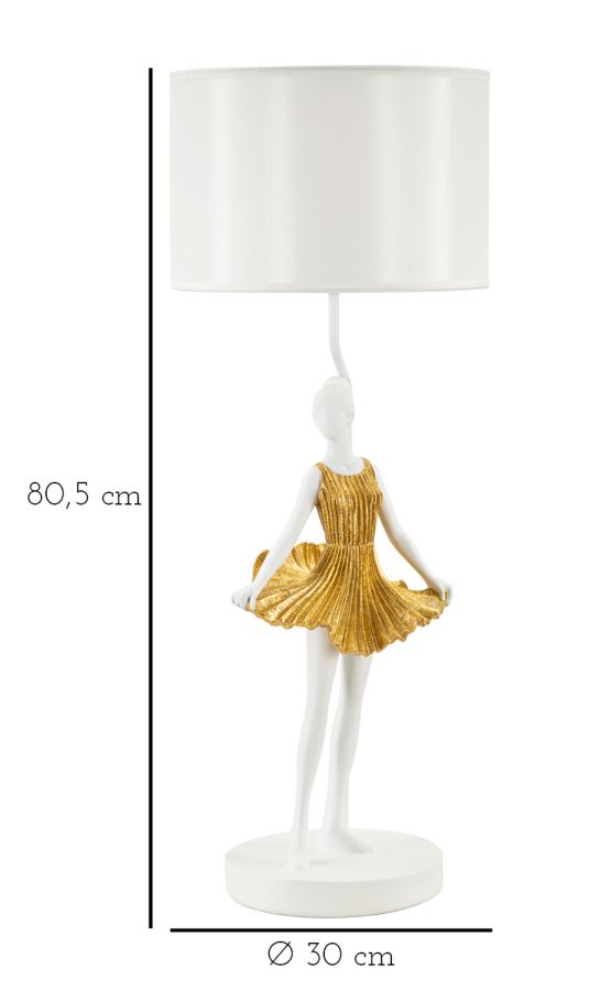 Asztali Lámpa Dancer Ø 32x90,5 cm Asztali Lámpa Dancer Ø 32x90,5 cm