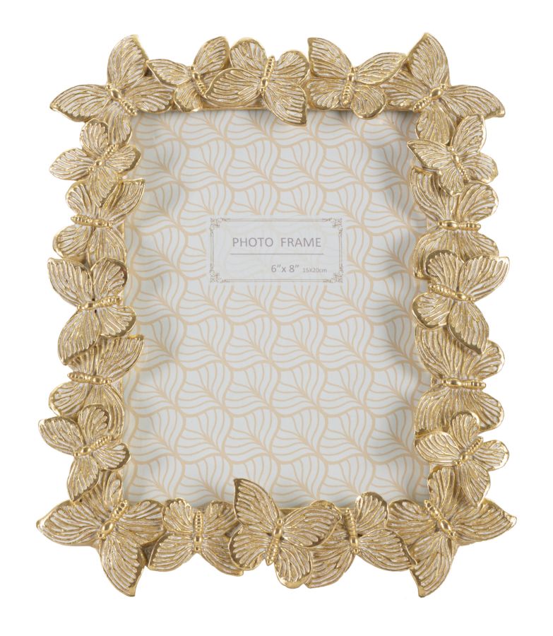 Farfalle Glod Fotókeret 22,3x2,3x27,8 (Belső Fotóméret 15x20 cm) Farfalle Glod Fotókeret 22,3x2,3x27,8 (Belső Fotóméret 15x20 cm)