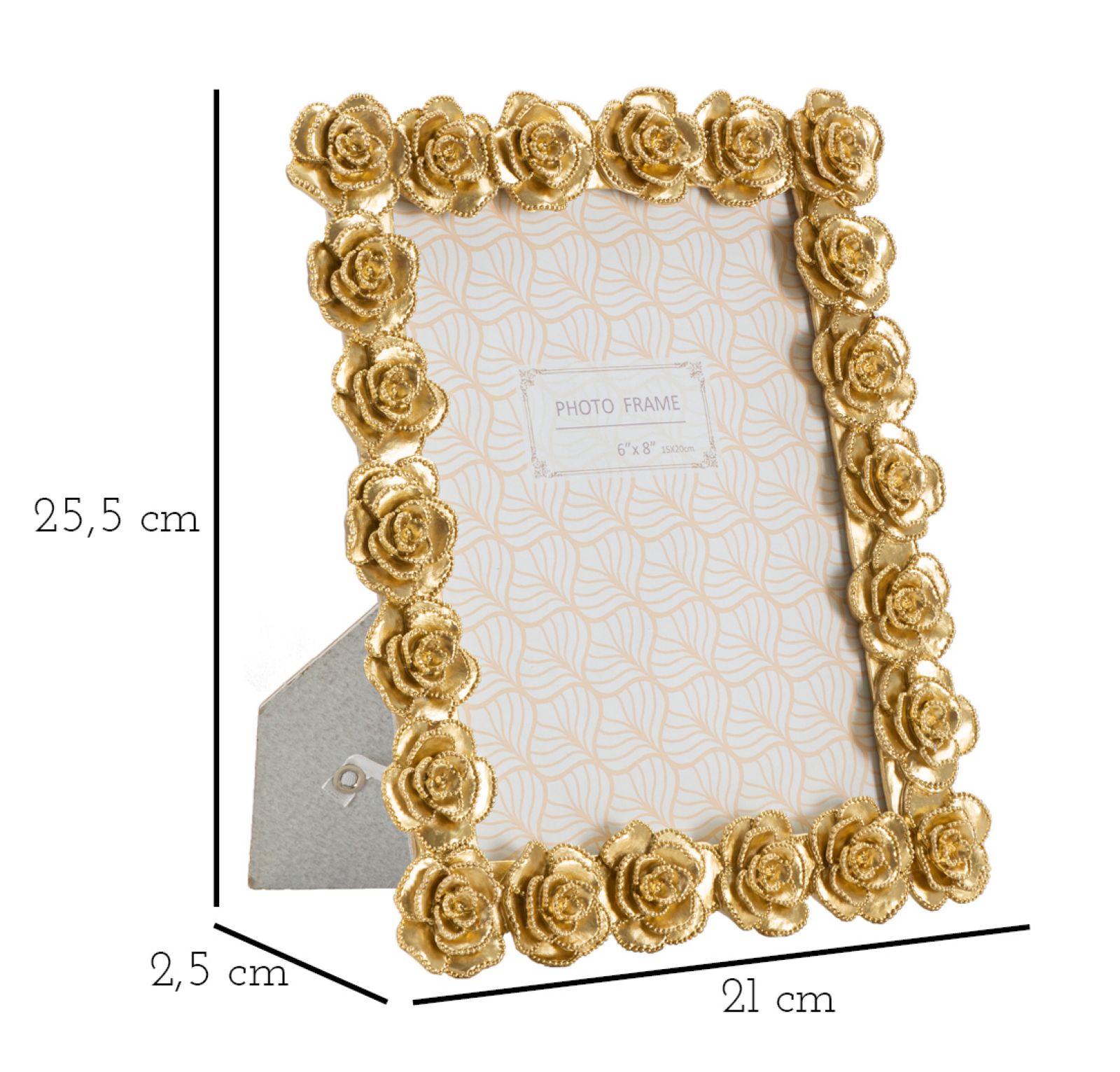 Fotókeret Rossen 21x2,5x25,5 (Belső Fotóméret 15x20 cm)