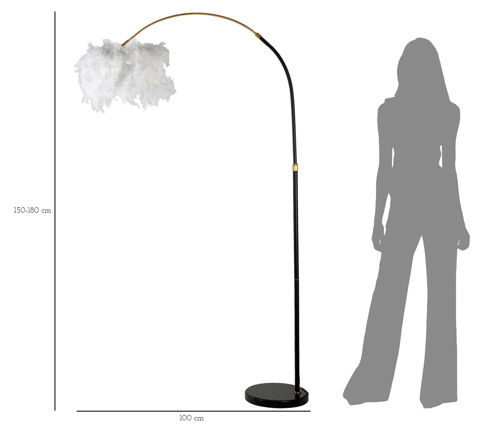 Állólámpa Arc Plur 100x150-180 cm Állólámpa Arc Plur 100x150-180 cm