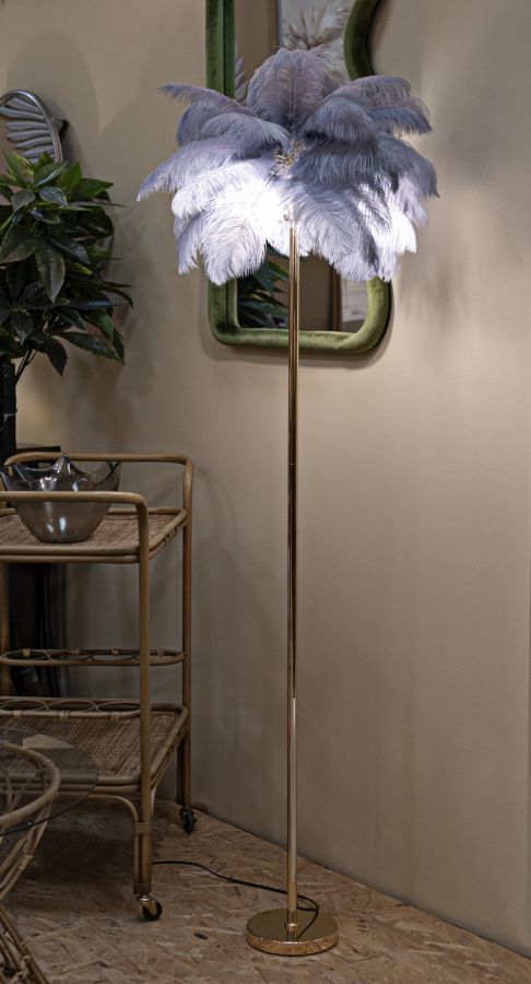 Állólámpa Palm Szürke Ø 55x160 cm Állólámpa Palm Szürke Ø 55x160 cm