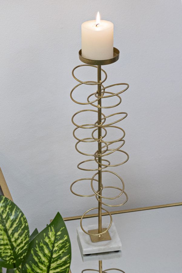 Gyertyatartó Gyűrűk 14x13x50,5 cm Gyertyatartó Gyűrűk 14x13x50,5 cm