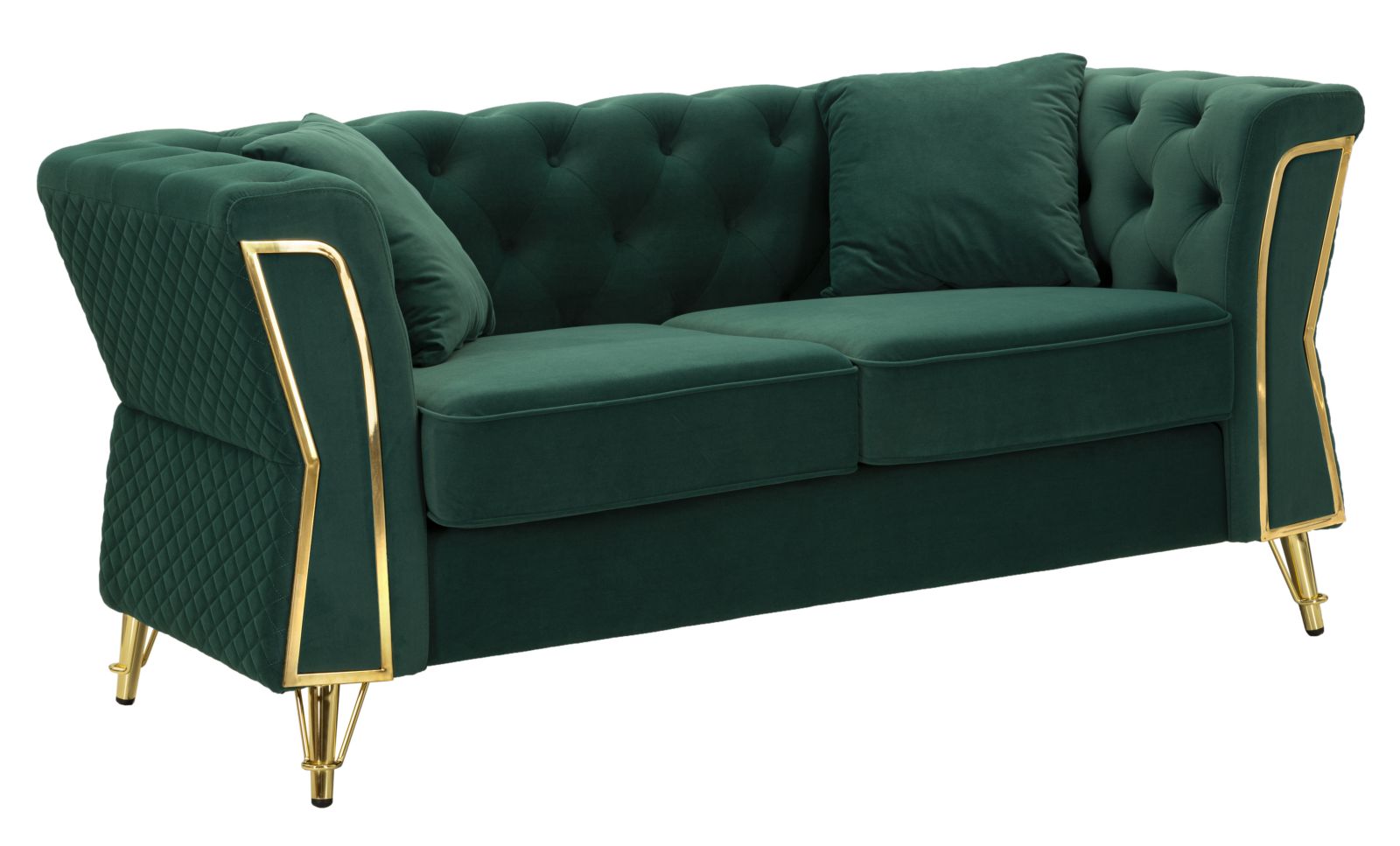 Emy Zöld Kanapé Párnával 162x83x76 cm Emy Zöld Kanapé Párnával 162x83x76 cm