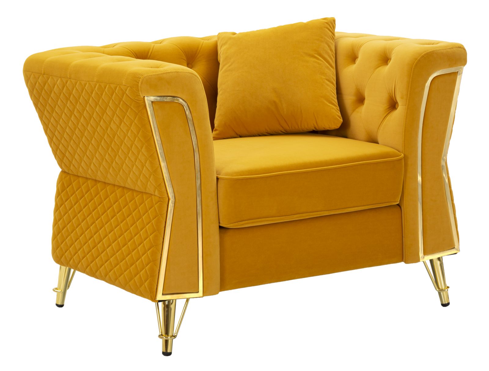 Emy mustárszínű fotel Párnával 104x83x76 cm Emy Mustard Fotel Párnával 104x83x76 cm