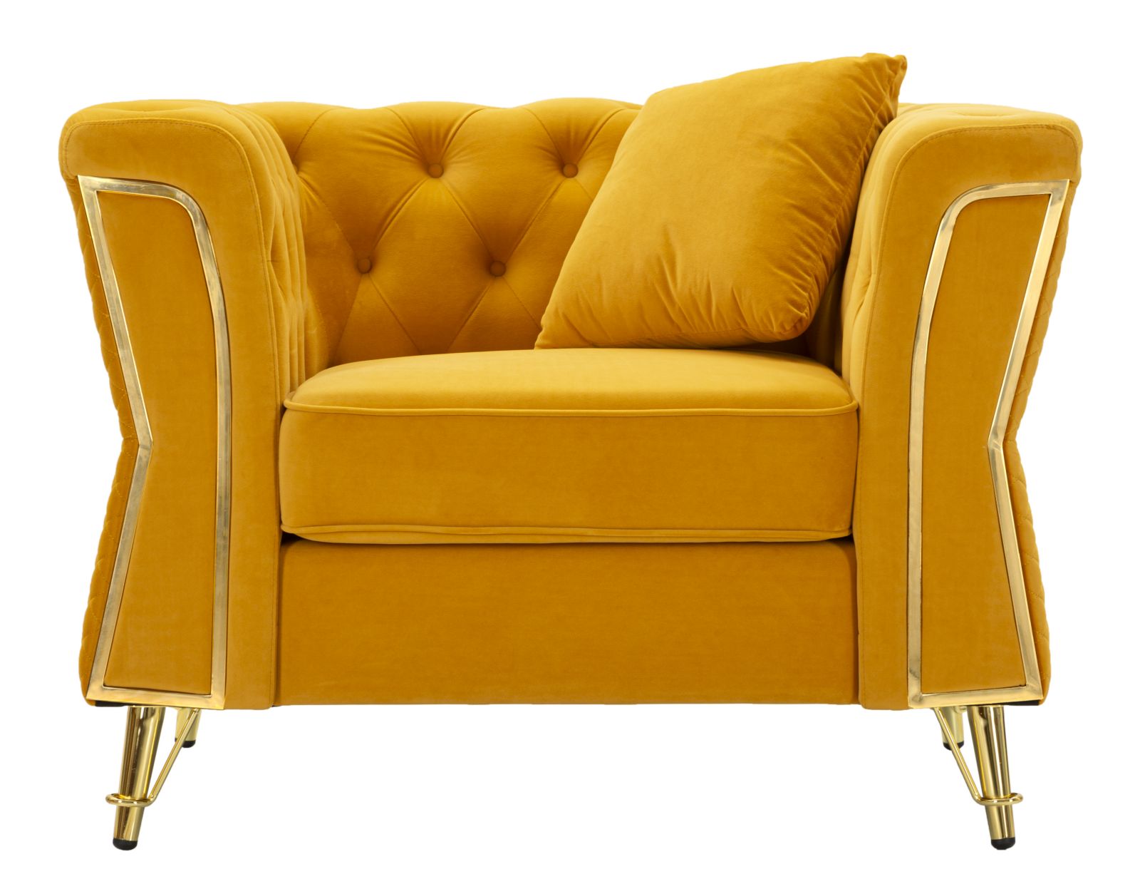 Emy mustárszínű fotel Párnával 104x83x76 cm Emy Mustard Fotel Párnával 104x83x76 cm