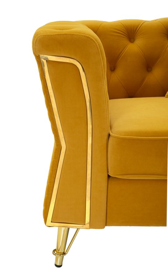 Emy mustárszínű fotel Párnával 104x83x76 cm Emy Mustard Fotel Párnával 104x83x76 cm
