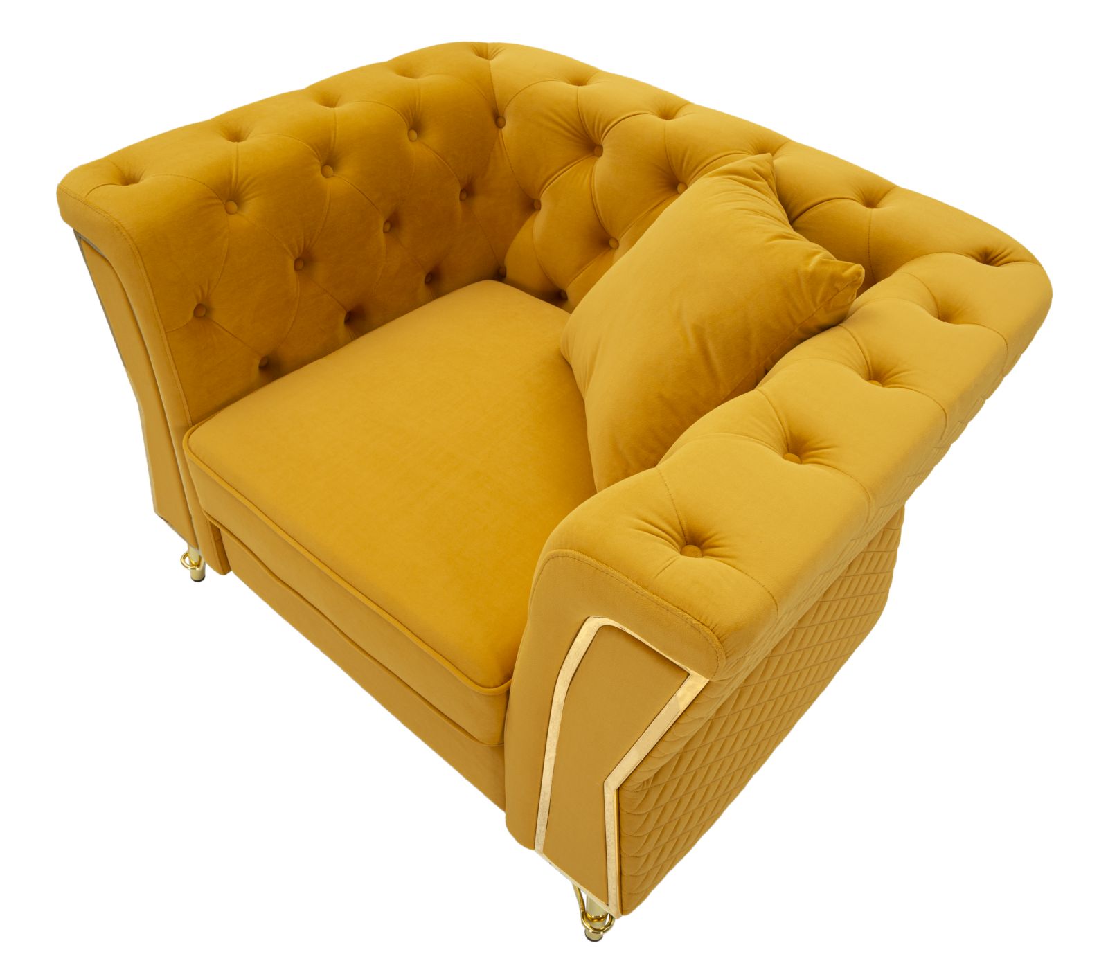 Emy mustárszínű fotel Párnával 104x83x76 cm Emy Mustard Fotel Párnával 104x83x76 cm