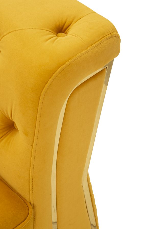 Emy mustárszínű fotel Párnával 104x83x76 cm Emy Mustard Fotel Párnával 104x83x76 cm