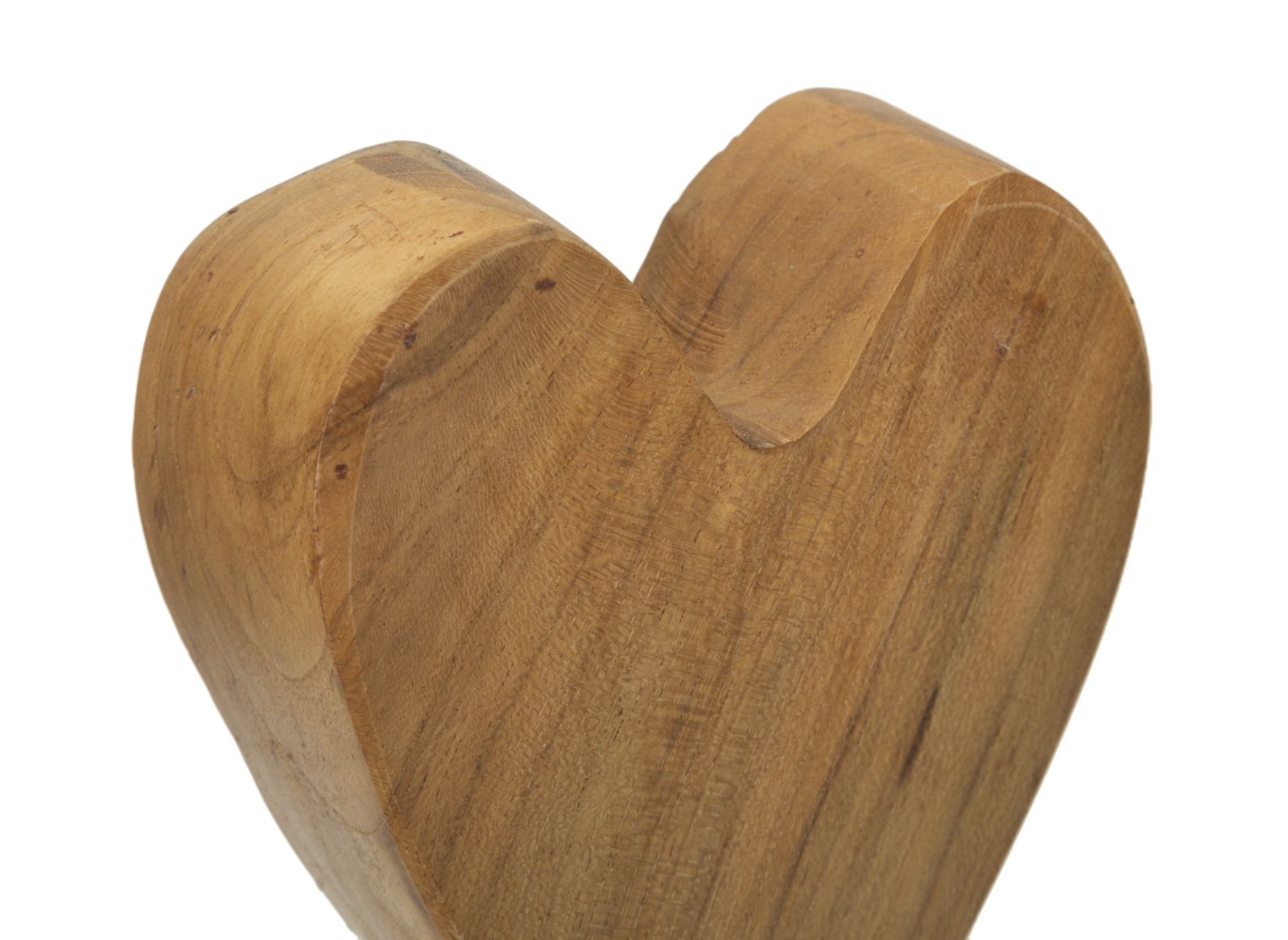 Szív Szobor Teak 10x10x25 cm Szív Szobor Teak 10x10x25 cm