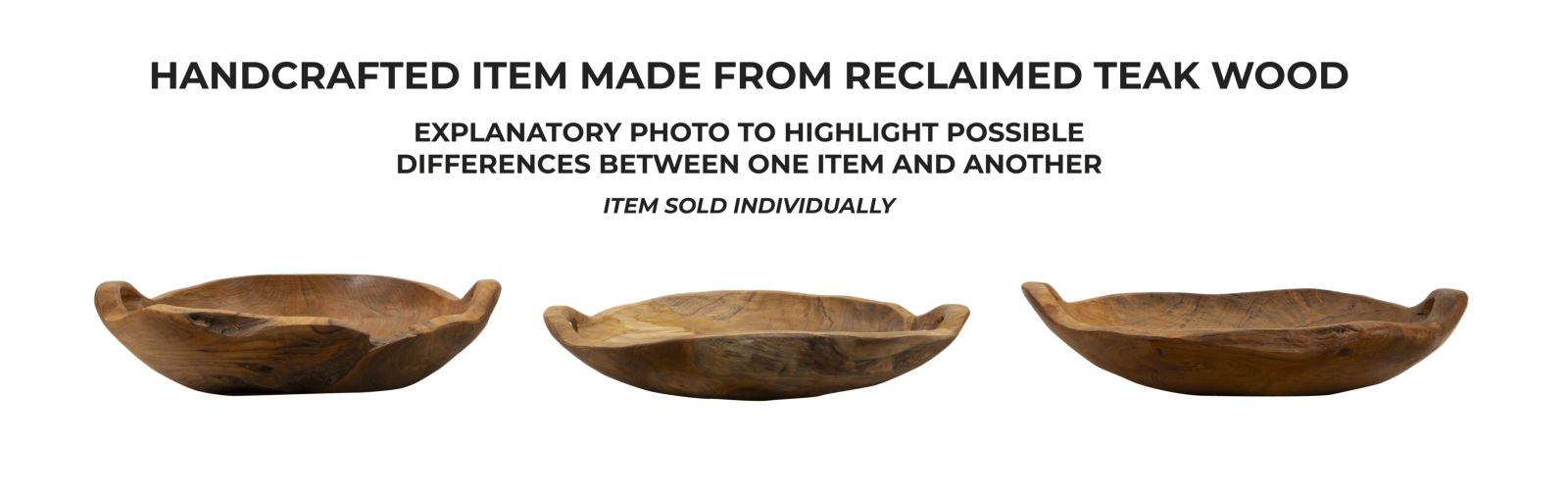 Tray Wahan Teak 42x36x7 cm