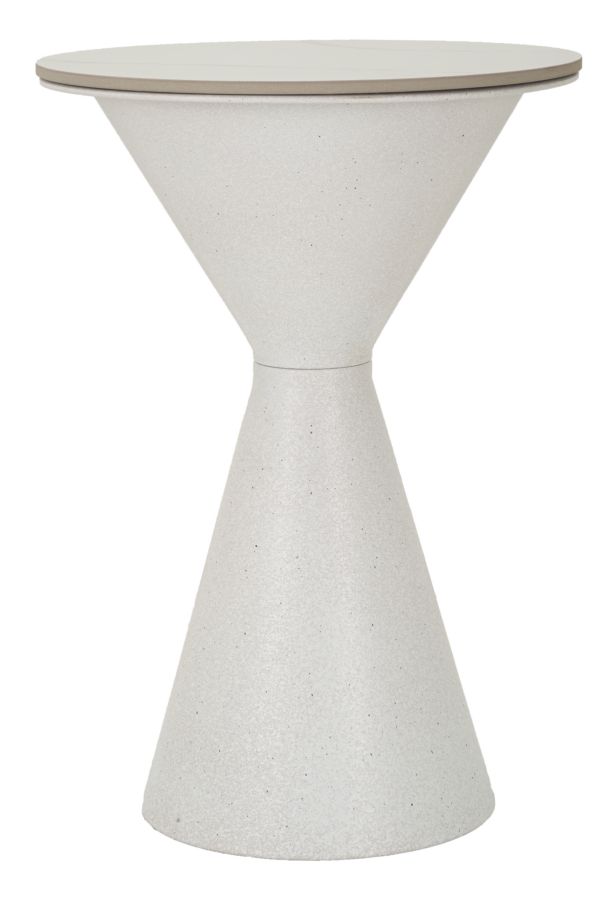 Asztal Fehér Dupplá Ø 44,5x63 cm Asztal Fehér Dupplá Ø 44,5x63 cm