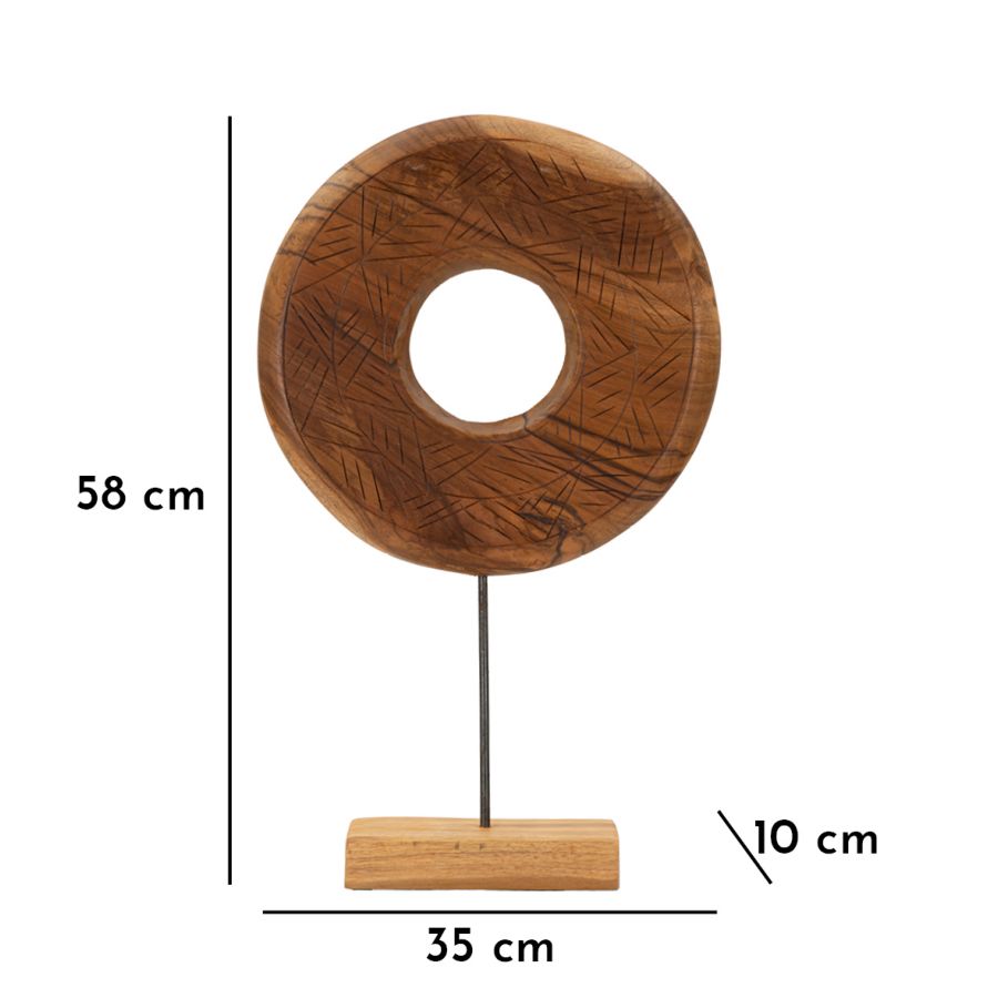 Dorat Szobor Teak 35x10x58 cm Dorat Szobor Teak 35x10x58 cm
