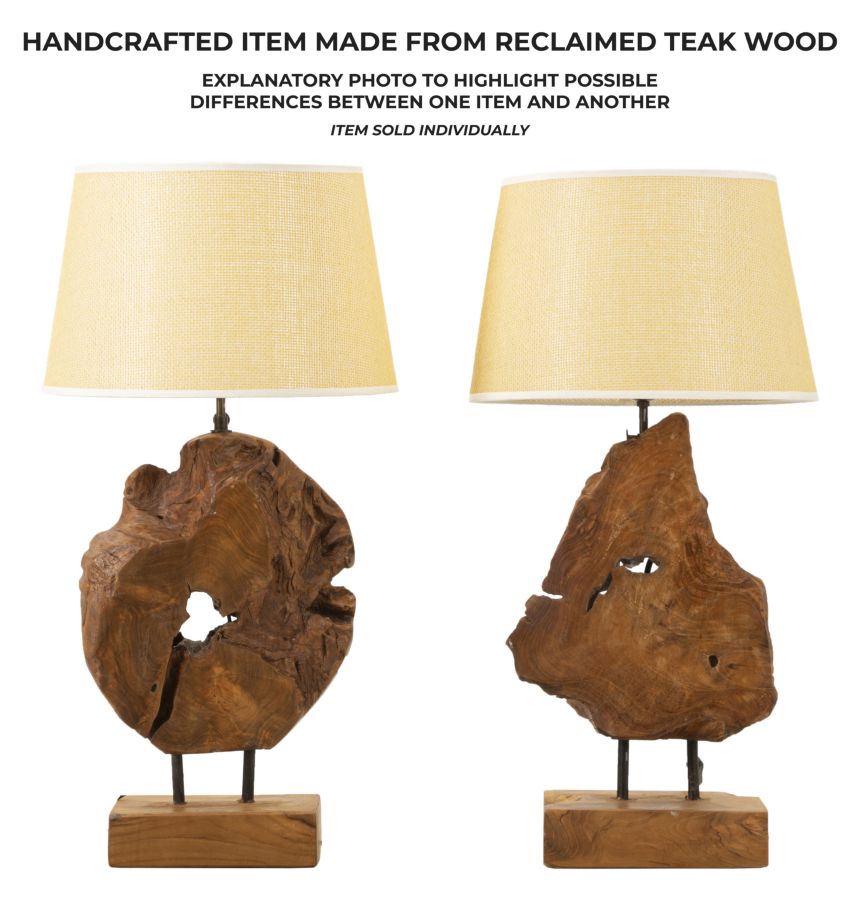 Kepala Teak Asztali Lámpa Ø 35x69 cm Kepala Teak Asztali Lámpa Ø 35x69 cm