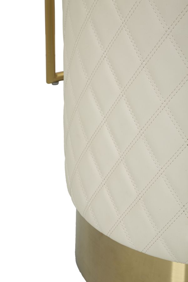 Ágyas Íróasztal Sharon Fehér  Székkel 120x40x75 (Szék Mérete Ø36x39 cm)