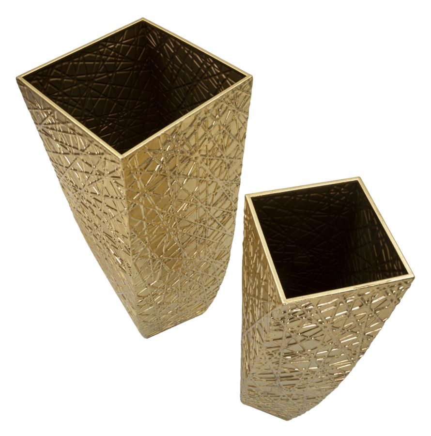 Vázatartó Squer Szett 2 Db 34x34x90-25x25x78 cm Vázatartó Squer Szett 2 Db 34x34x90-25x25x78 cm