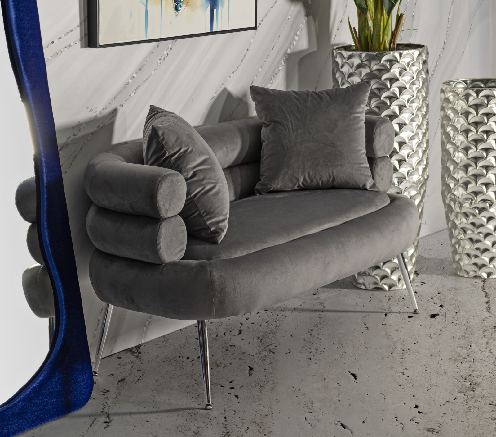 Sofa Silvery Plus Párnával 133x68x69 cm Sofa Silvery Plus Párnával 133x68x69 cm