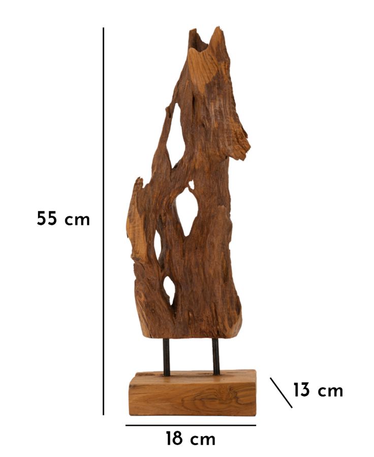 Akar Szobor Teak 18x13x55 cm Akar Szobor Teak 18x13x55 cm