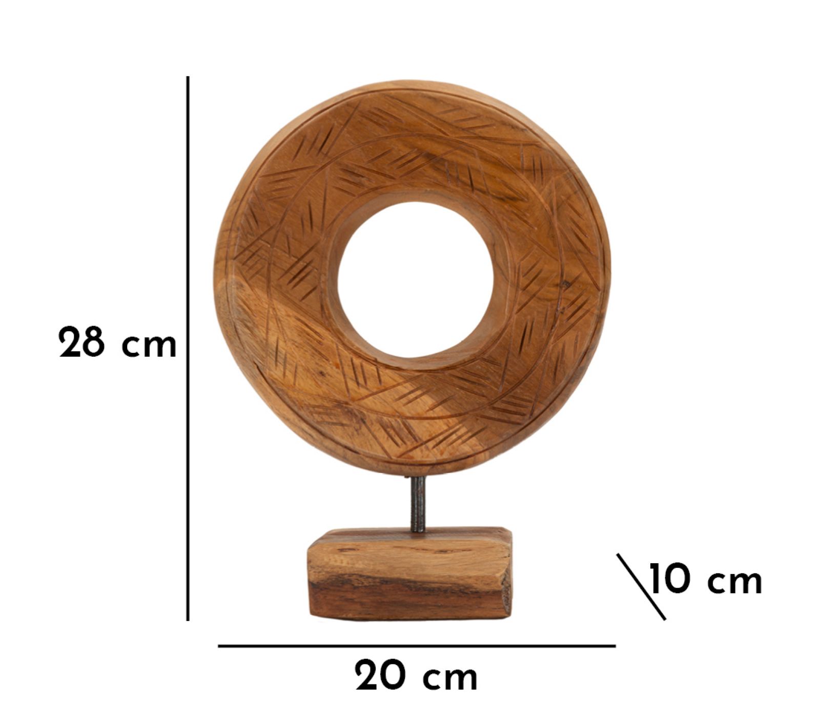 Dorat Szobor Teak 20x10x20 cm Dorat Szobor Teak 20x10x20 cm