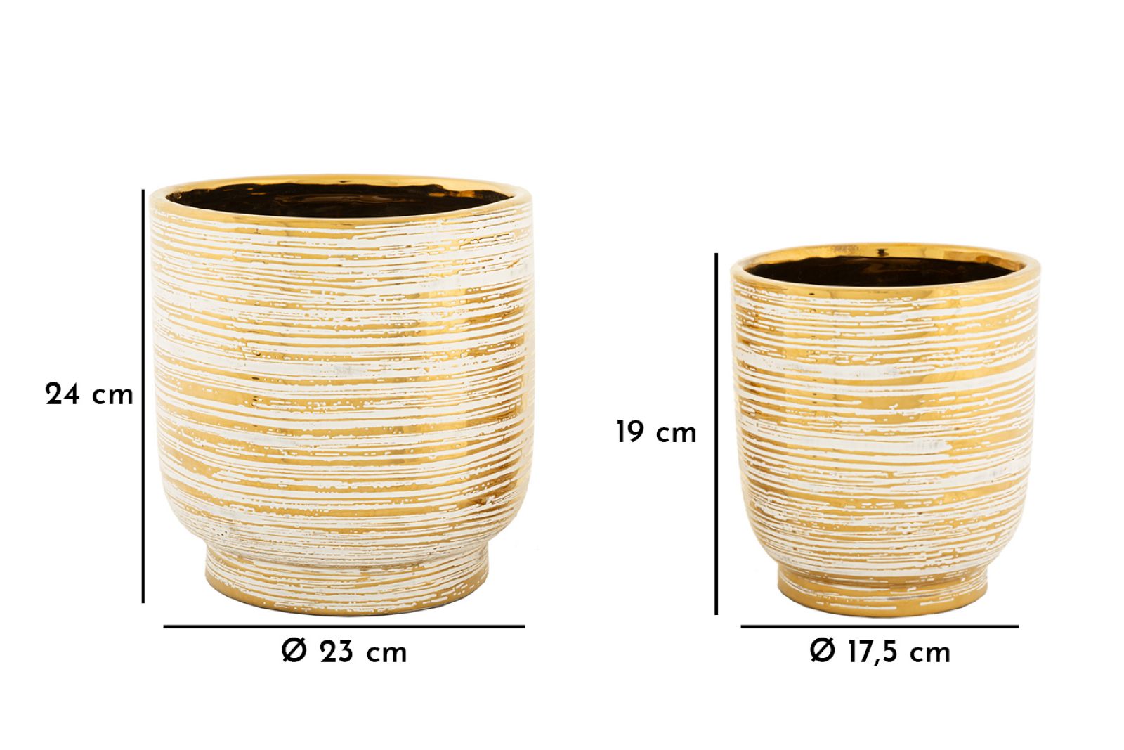 Vázatartó Melody Szett 2 Db Ø 23x24-17,5x19 cm