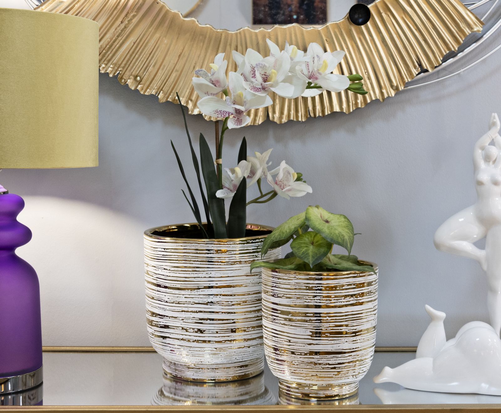 Vázatartó Melody Szett 2 Db Ø 23x24-17,5x19 cm