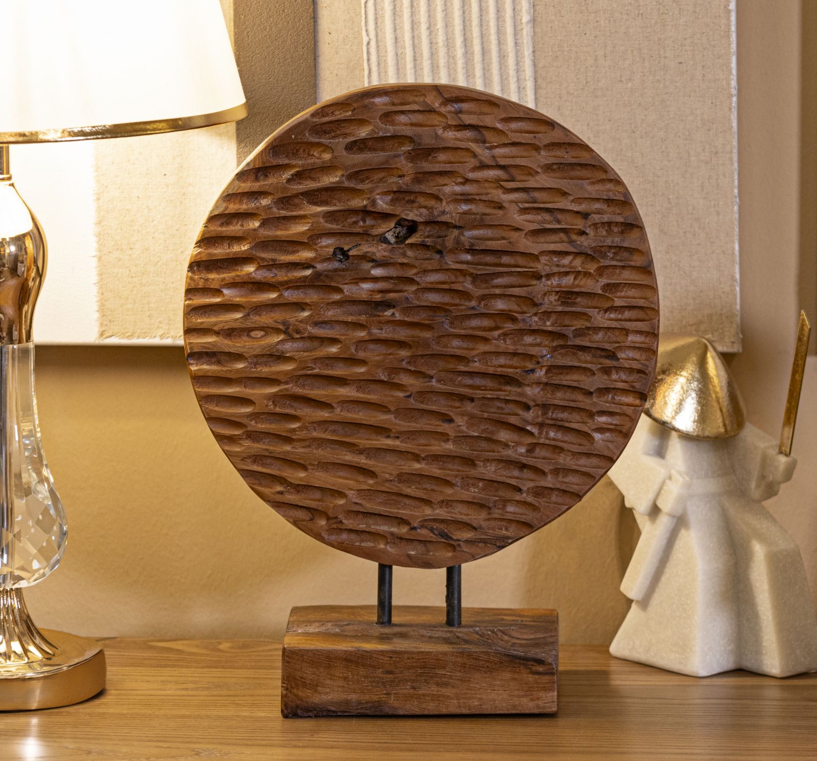 Érmes Szobor Teak 30x1,5x40 cm Érmes Szobor Teak 30x1,5x40 cm