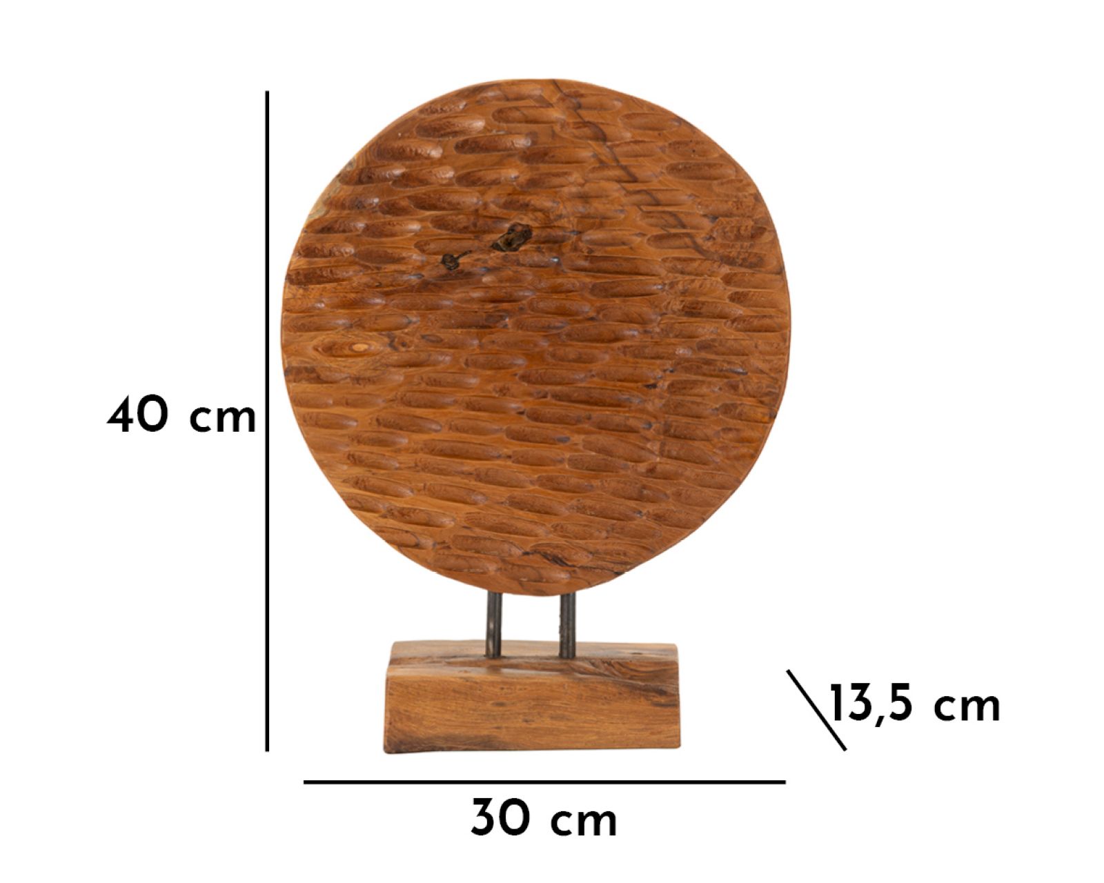 Érmes Szobor Teak 30x1,5x40 cm Érmes Szobor Teak 30x1,5x40 cm