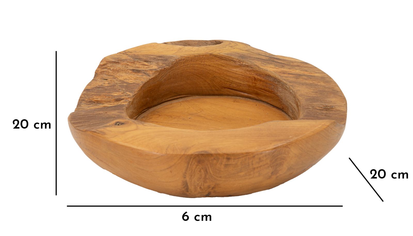 Erusi Teak Tálca Ø 20x6 cm Erusi Teak Tálca Ø 20x6 cm