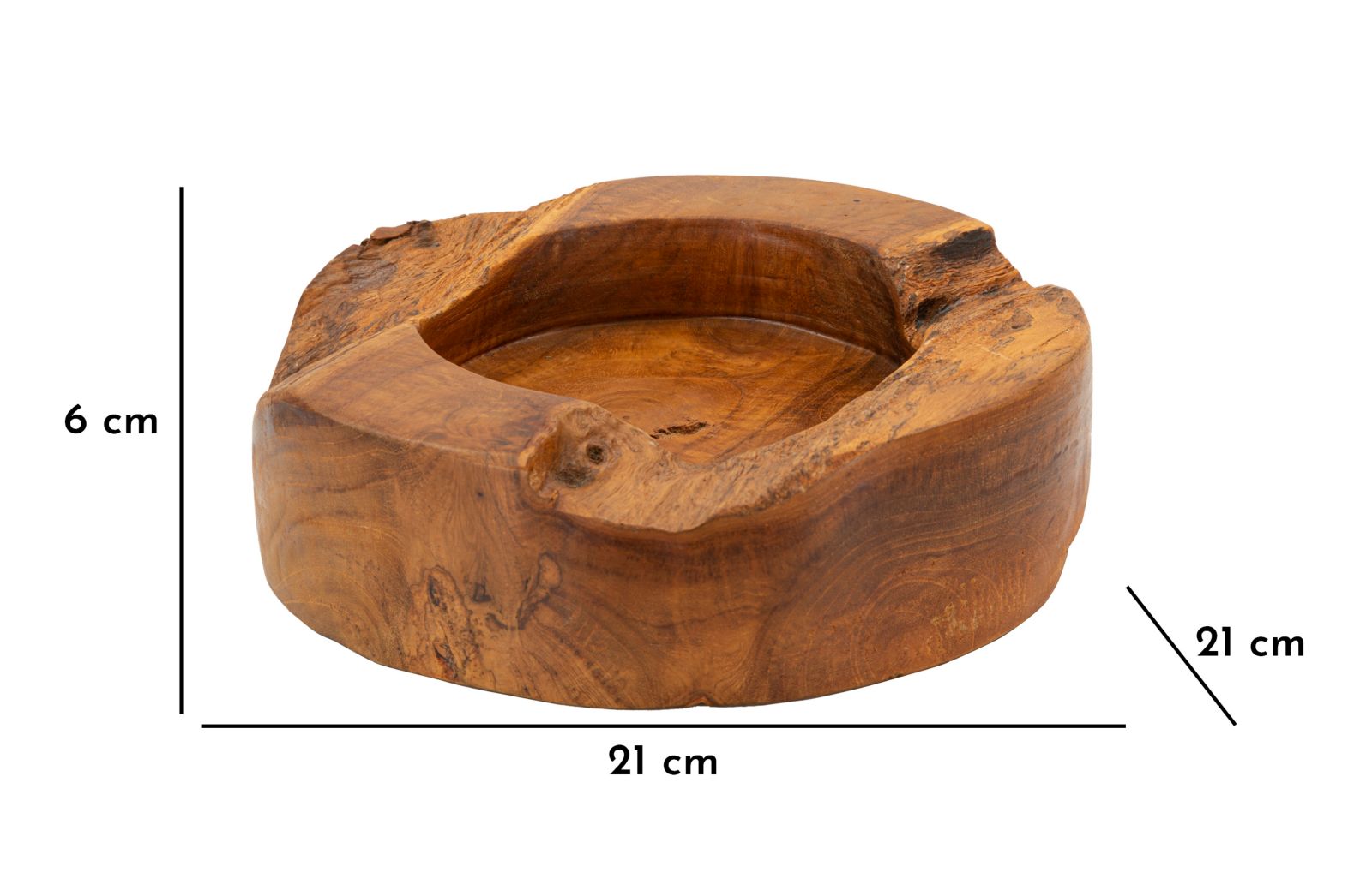 Erusi Plus Teak Tálca Ø 21x6 cm Erusi Plus Teak Tálca Ø 21x6 cm