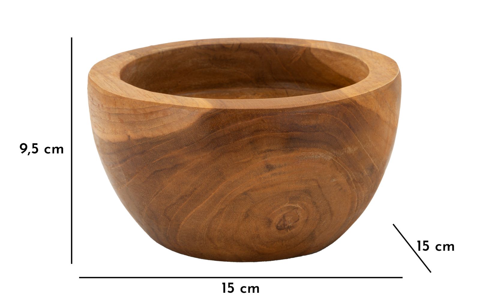 Erusi Simple Teak Ø 15x9,5 cm Erusi Simple Teak Ø 15x9,5 cm