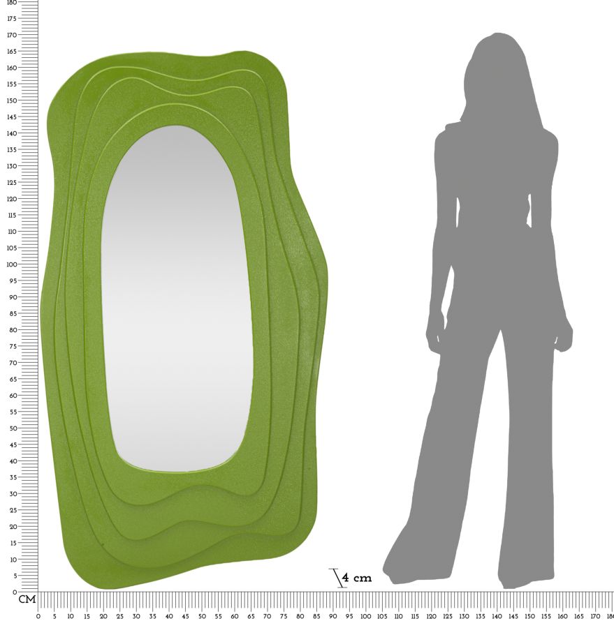 Falitükör Dafne Zöld 90x4x165 cm Falitükör Dafne Zöld 90x4x165 cm