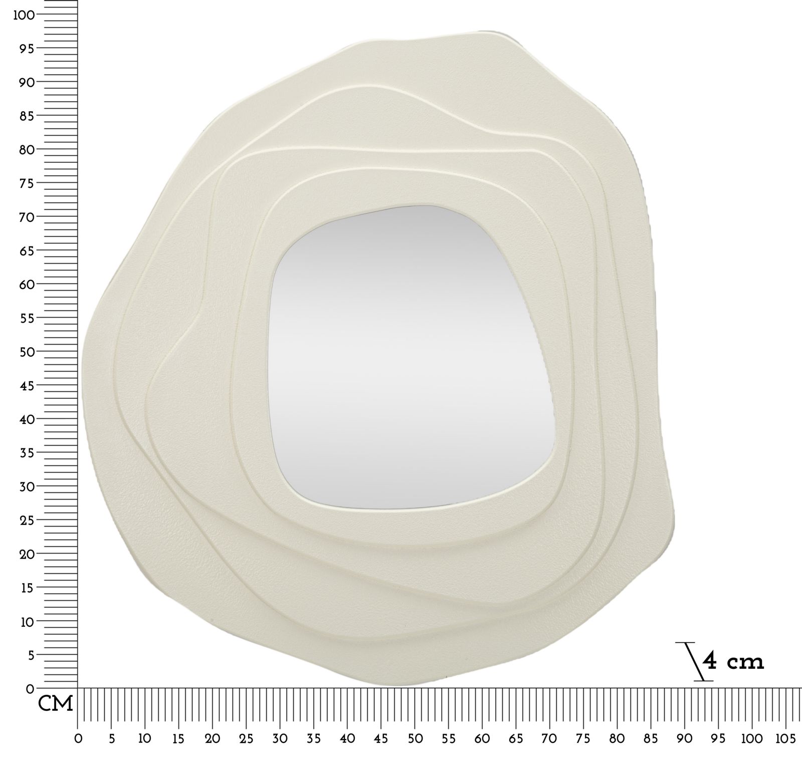 Falitükör Dalia Fehér 90x4x97 cm Falitükör Dalia Fehér 90x4x97 cm