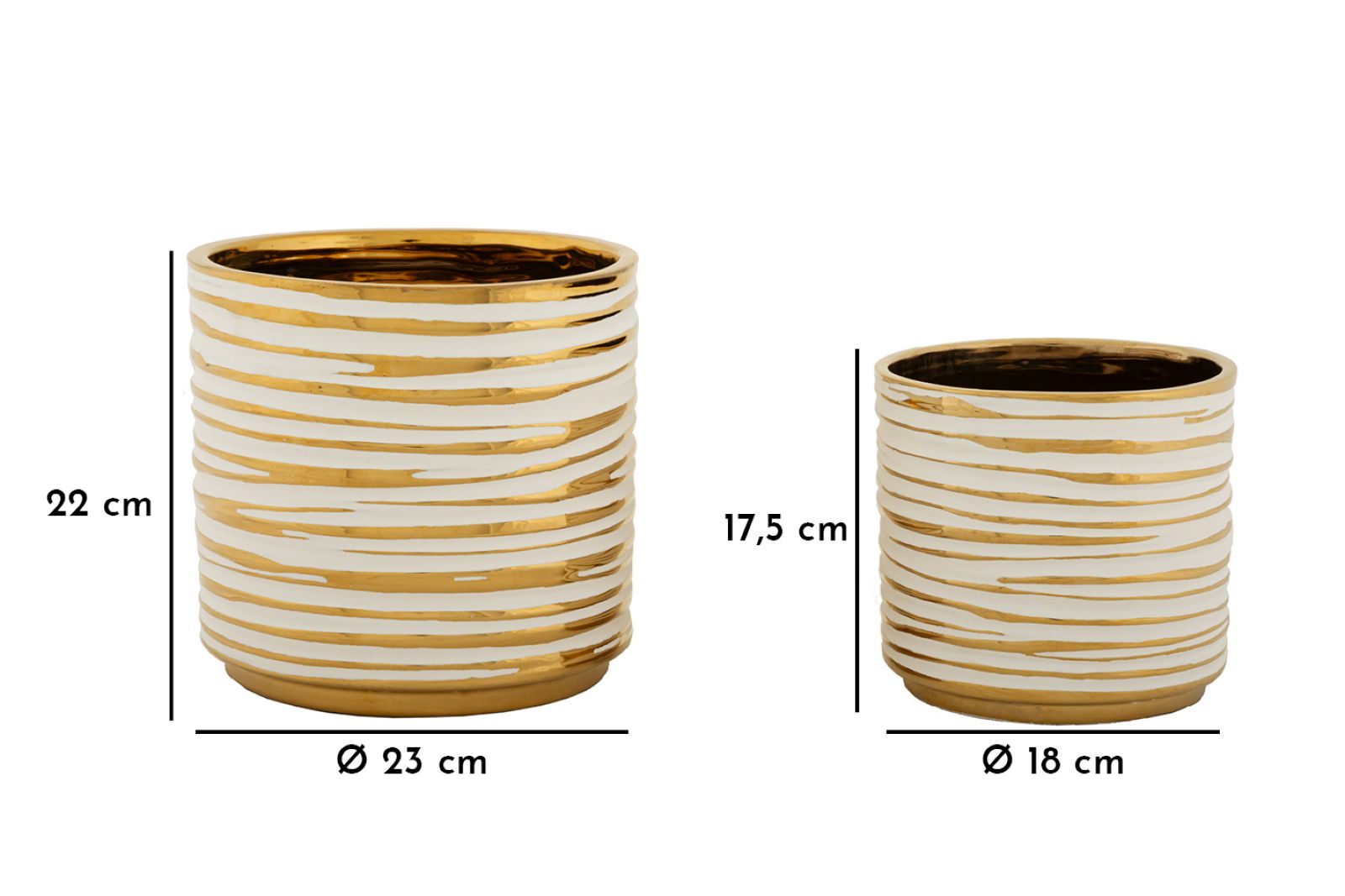 Vázatartó Blom Szett 2 Db Ø 23x22-18x17,5 cm