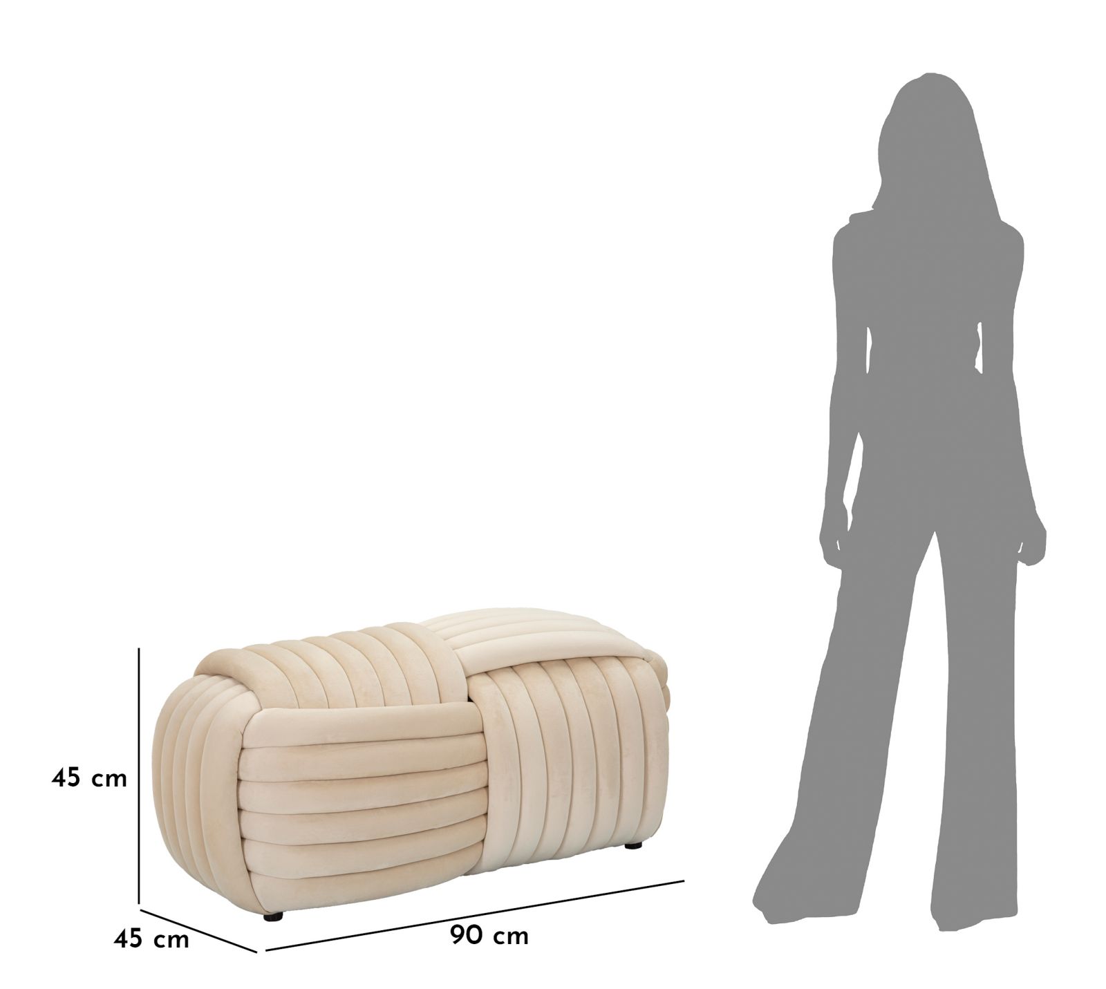 Softy Cream Pad 90x45x45 cm Softy Cream Pad 90x45x45 cm