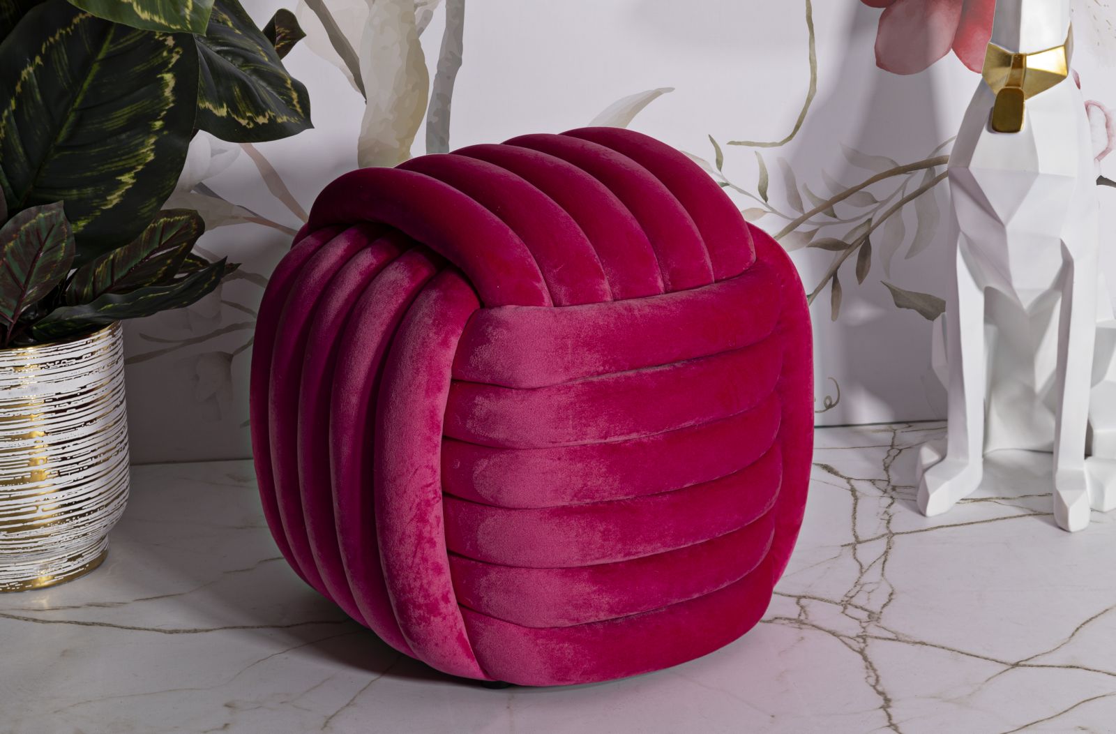 Stool Softy Fuxia 45x45x45 cm Stool Softy Fuxia 45x45x45 cm